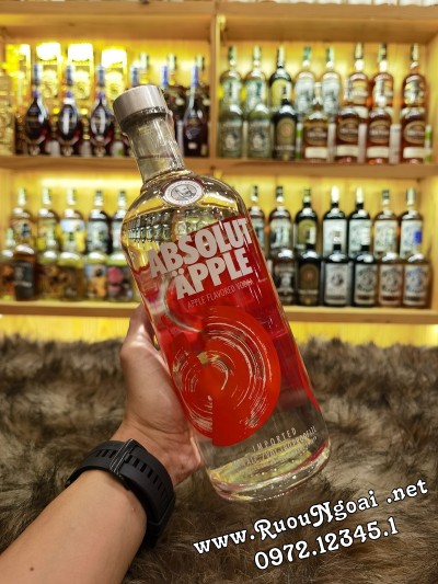 Rượu Vodka Absolut Apple 1L